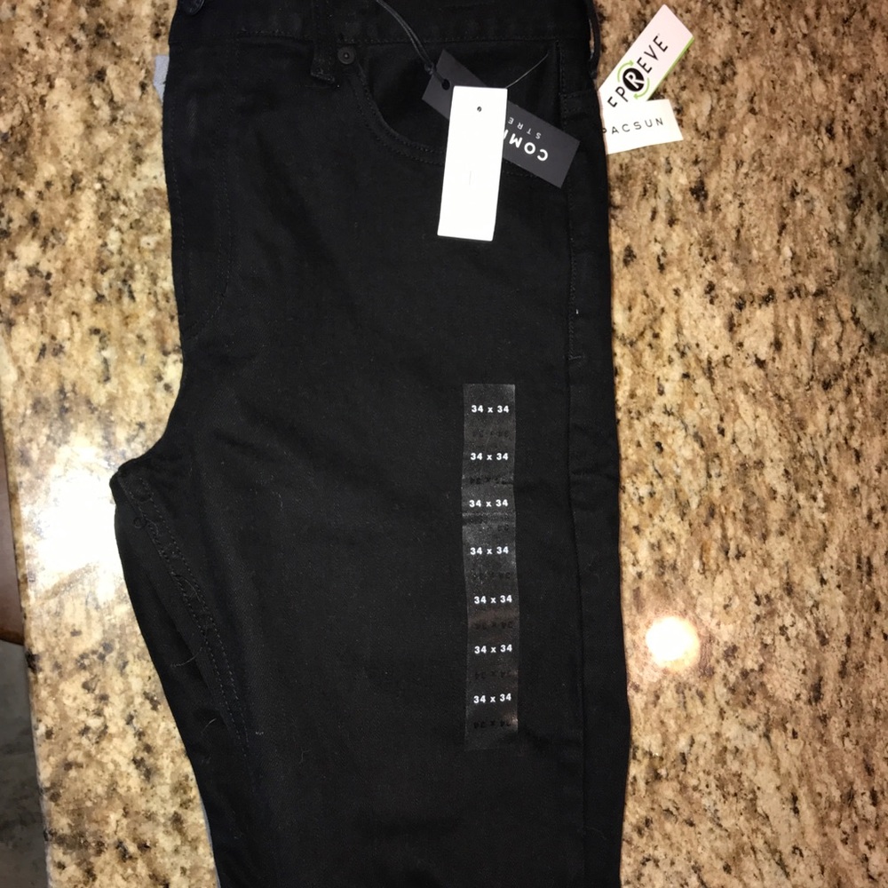 Pac Sun Dark Wash Denim (with rips in knees)